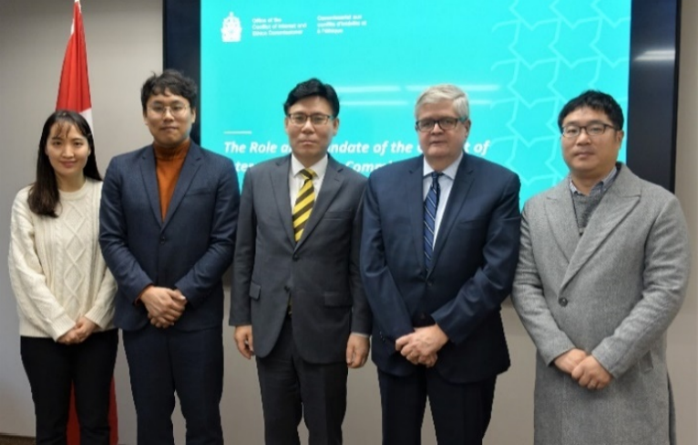 Photo of delegation from the Republic of Korea hosted in December 2019