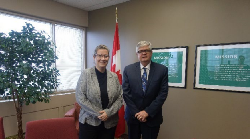 Photo of working meeting with the Quebec Ethics Commissioner in February 2020